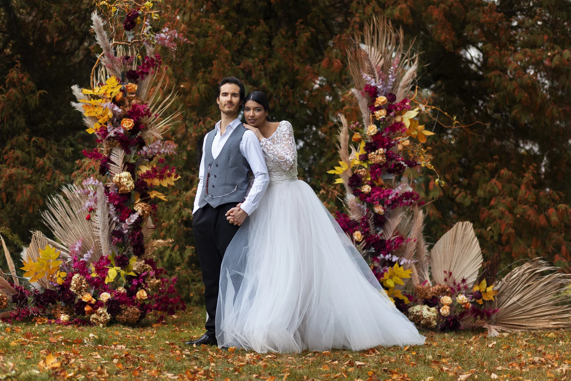 Candid wedding moment