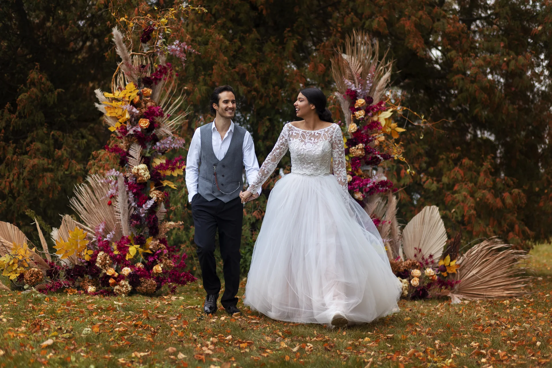 Elegant wedding ceremony